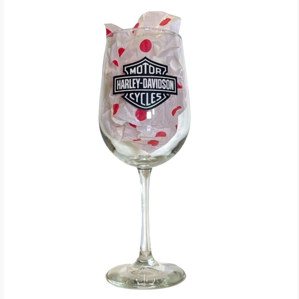 Harley-Davidson Core Bar & Shield 18oz Wine Glass